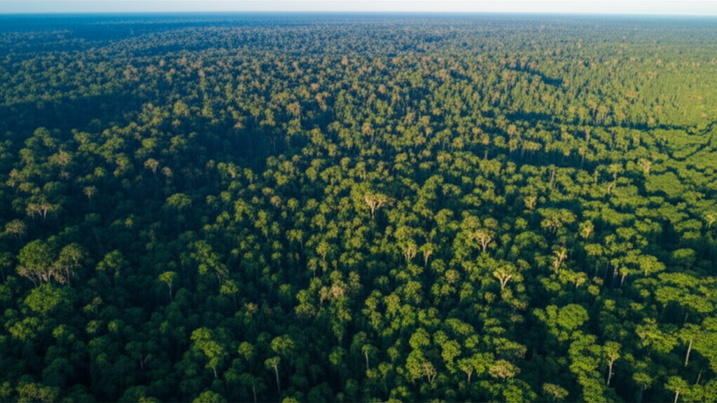 Floresta Amazônica vista aérea
